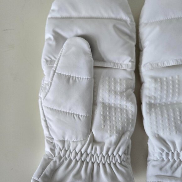 NWT LULULEMON White 600 Fill Goose Down Wunder Puff Mitten Gloves Women XS/S M/L - Picture 4 of 12